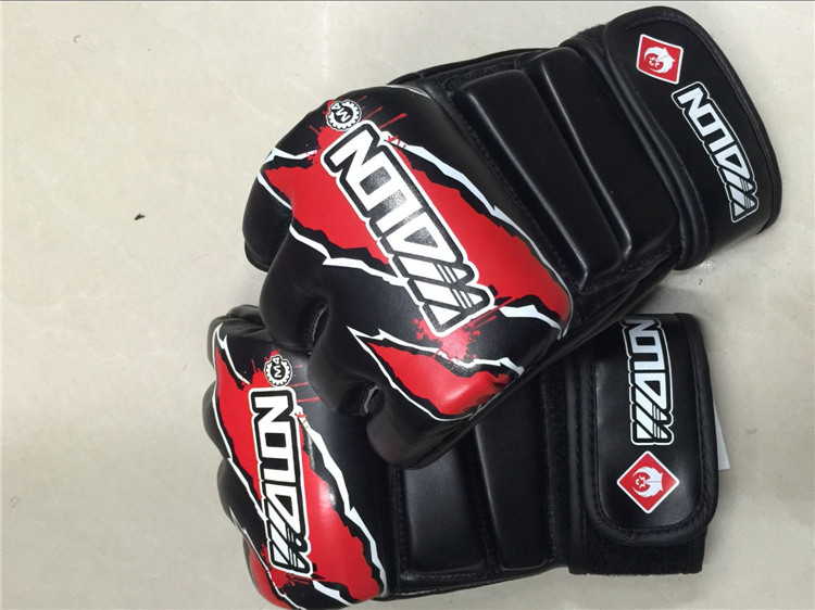ufc拳击手套ufc分指拳击手套露半指成人散打搏击格斗mma跆拳道拳套打