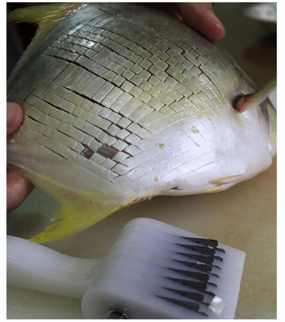 鱿鱼切花刀切鱿鱼花刀神器切花刀多功能花样鸭胗鸡胗不锈钢厨房工具