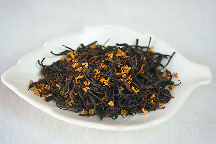 金寨桂花红茶桂花茶高山云雾茶花茶茶叶功夫红桂香茶花香茶高香茶桂花