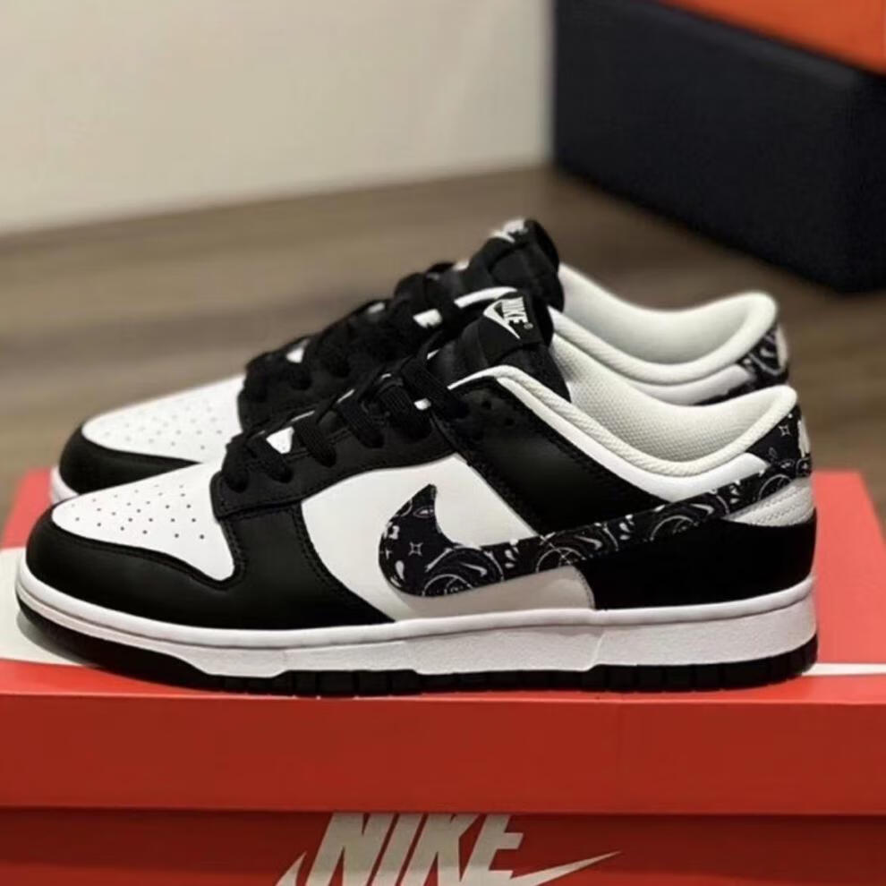 耐克板鞋莆田新款纯原dunk sb白绿腰果花白兰白绿板鞋aj百搭校园情侣