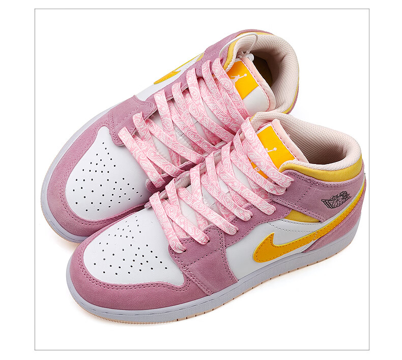 威耐··克af1空军一号dunk板鞋aj·1篮球鞋倒钩粉樱花粉女白色小白鞋