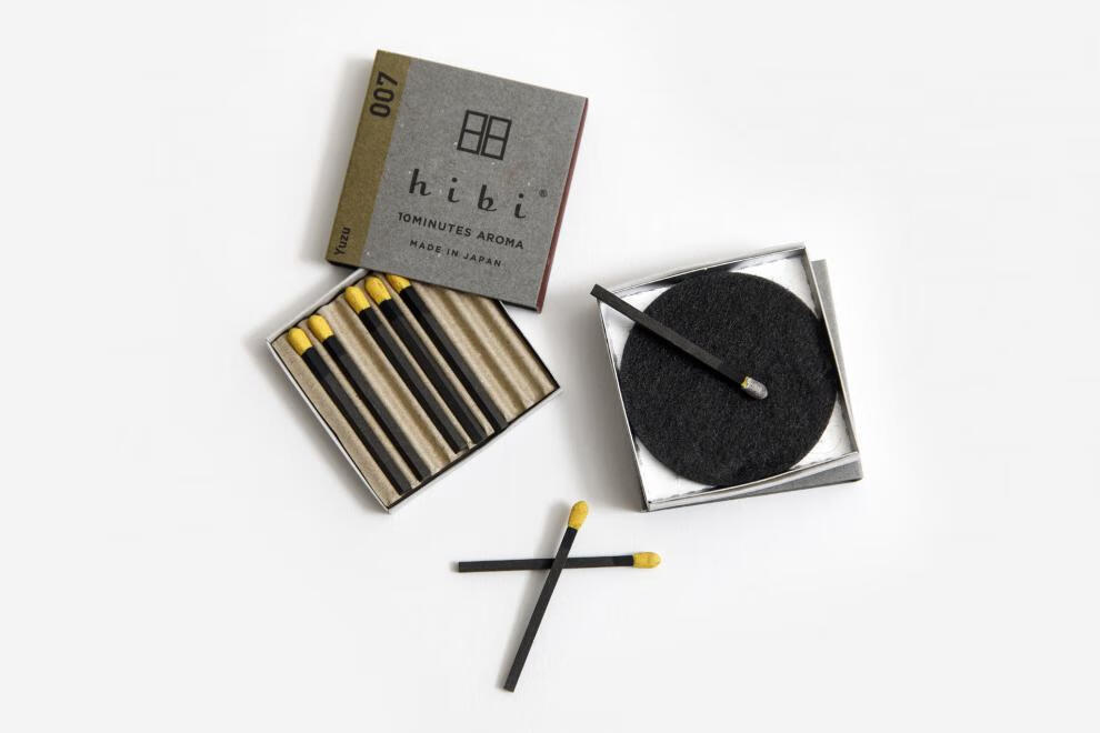 hibi香薰火柴 现货日本hibi10分钟香薰火柴棒旅行便携式净化线.