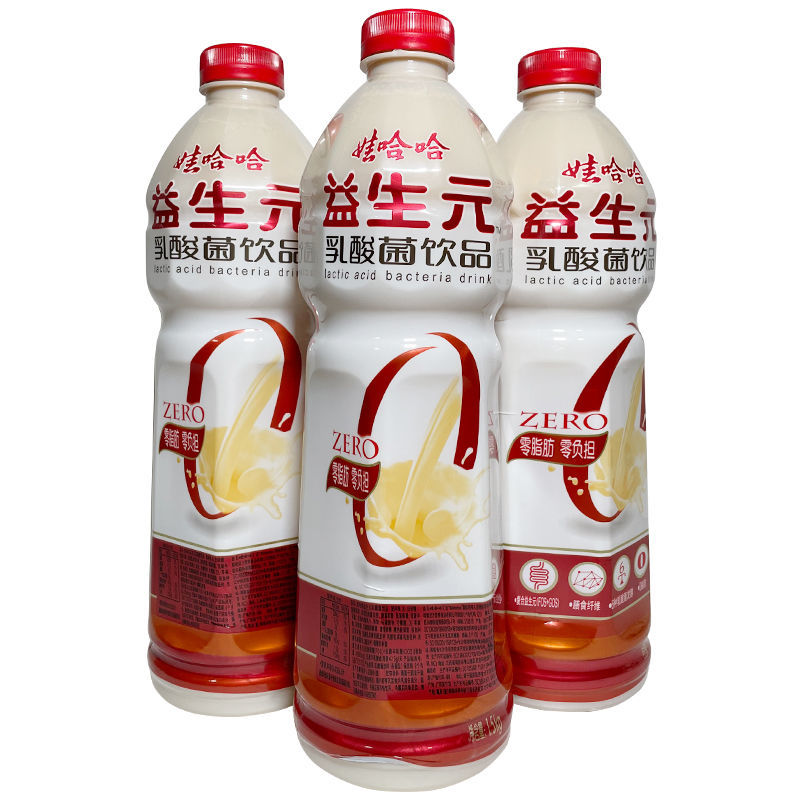 娃哈哈益生元乳酸菌飲品15升36大瓶家庭裝整箱批發臨期8月產唯c核桃