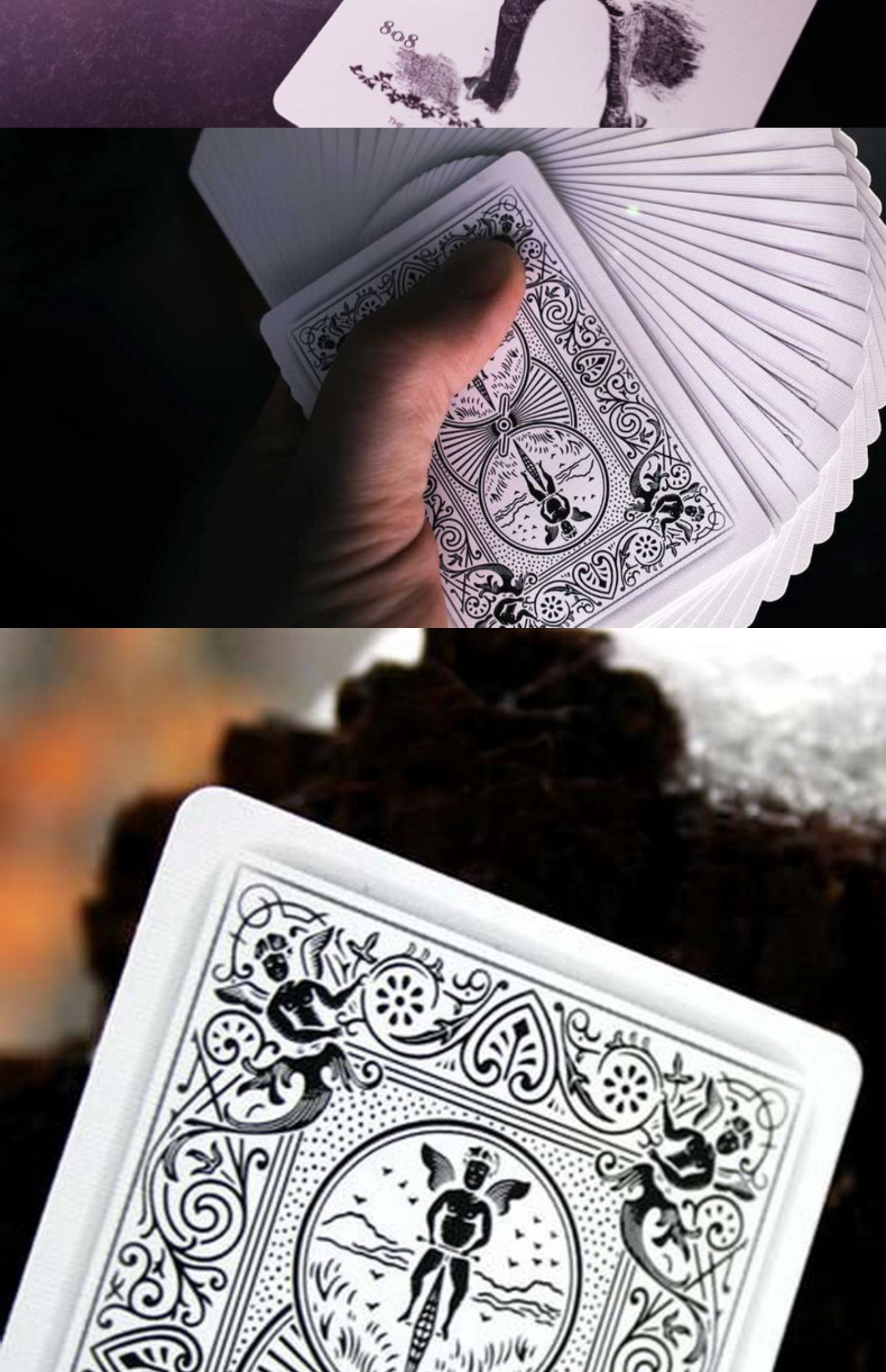 黑幽灵白幽灵单车扑克牌进口收藏花切ellusionist 黑幽灵单车牌 幽灵