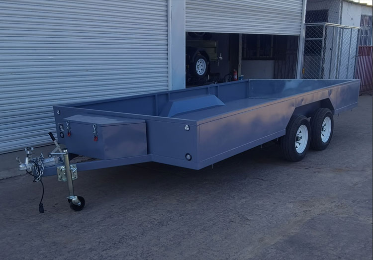 自驾游家用拖挂式小房车尾车挖机后挂车厢 可上牌拉货双轴拖车【图片