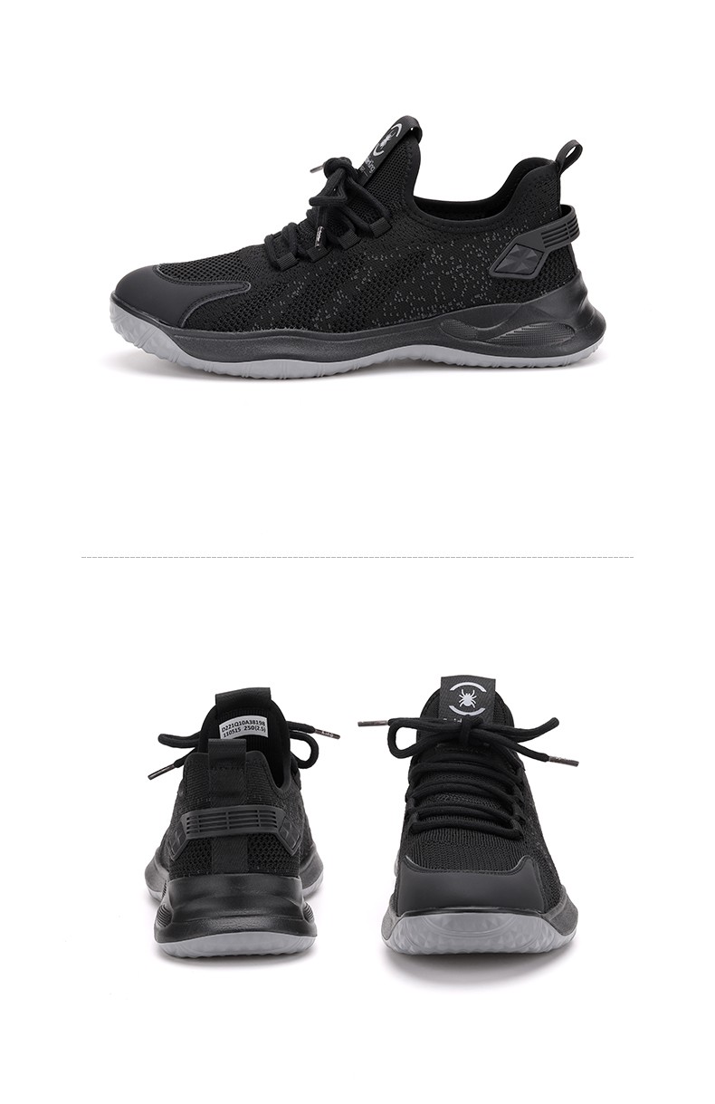 蜘蛛王运动鞋男鞋2022春季新款休闲运动男士潮流网面透气跑步鞋子