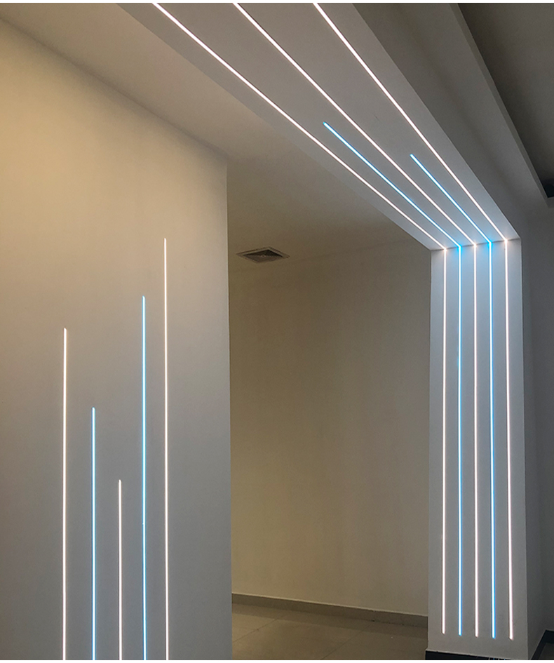 led细灯条线条灯铝合金条型线性灯带明装暗装嵌优礼福定制4000k嵌入式