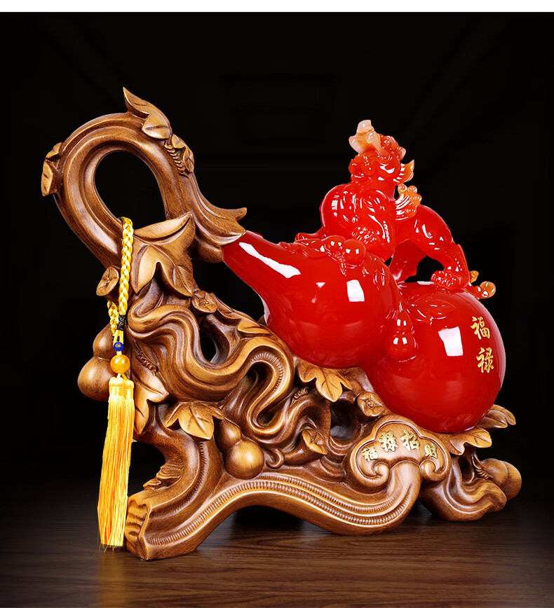 葫芦貔貅摆件吉祥瑞兽纳福皮丘办公室书房装饰寓意摆件公司开业商务