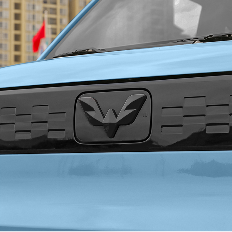 点缤 适用于20-21款五菱宏光mini ev前后车标贴片中网贴miniev迷你