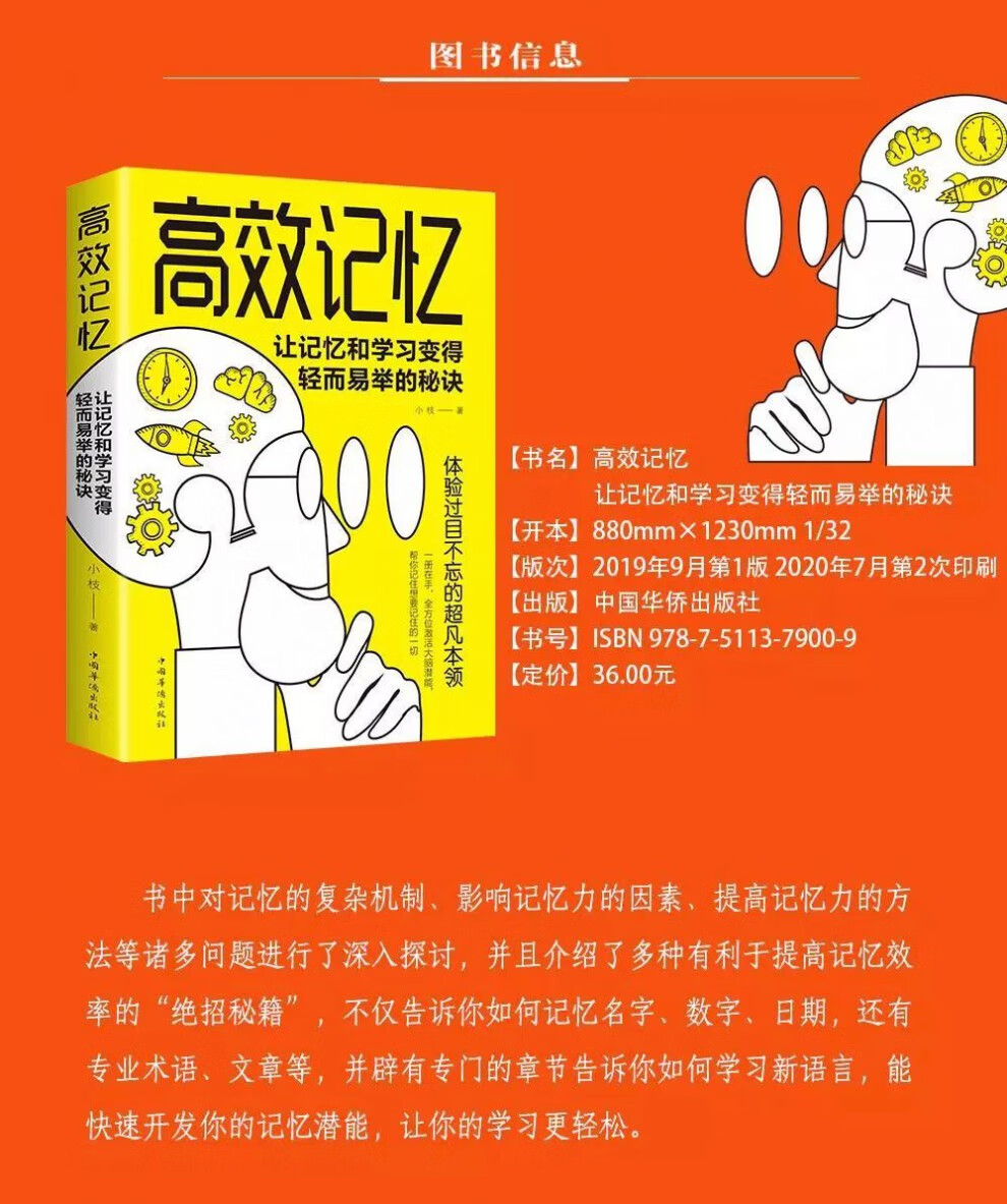 高效记忆深度记忆让记忆和学习变得轻而记忆高效过目不忘书籍轻而易举易举过目不忘的记忆书籍 高效记忆详情图片3