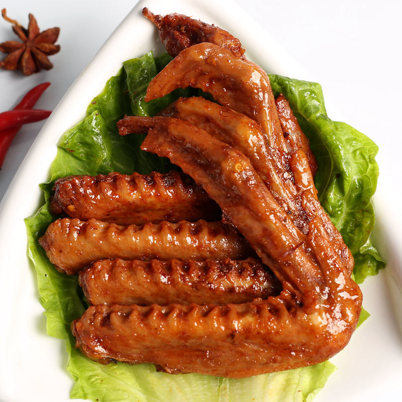 京选每包2只网红香辣鸭翅零食香卤鸭翅麻辣卤味休闲零食 混合口味(50