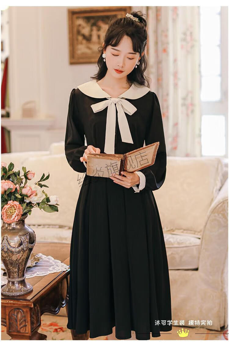 女高中学生钢琴艺考礼服演奏服装红色连衣裙冬季主持人礼服 希苏隆