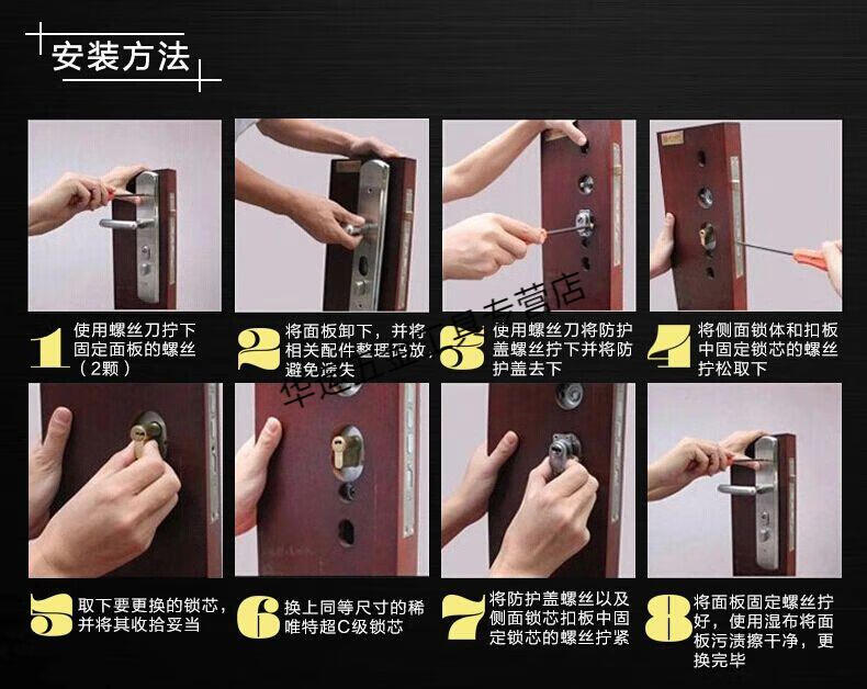 防盗门拉手红古铜把手执手复古简约门锁铝合门入户门双开大门锁单面