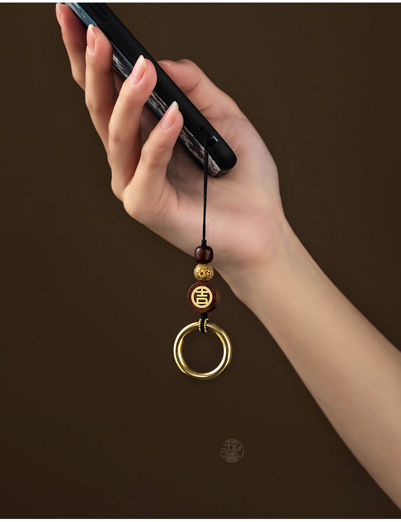 华为小米通用精致小巧手机配件挂饰手机指环扣挂件吊坠女男中国风菩提