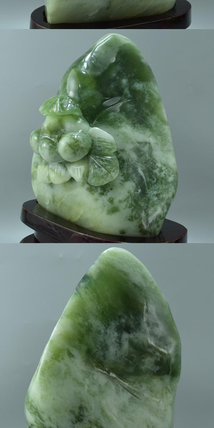 辽宁岫玉摆件岫玉摆件天然辽宁岫岩玉山水雕件珠宝奇石原石风水工艺