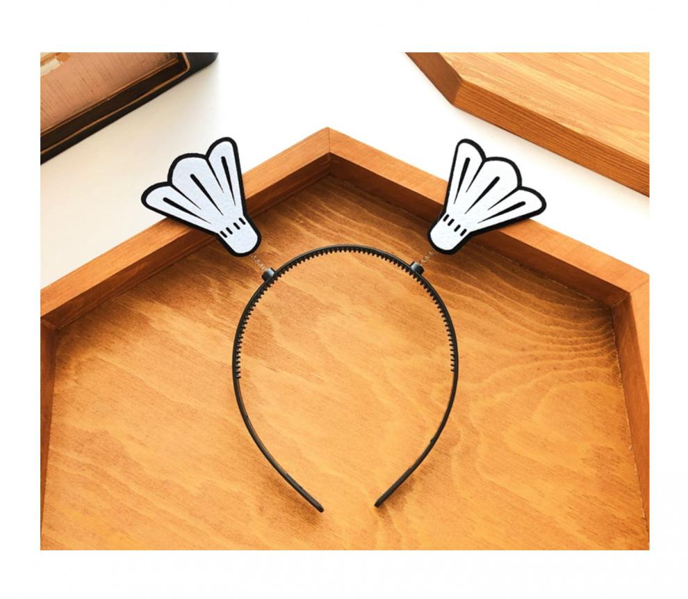 运动会头饰篮球发箍羽毛球应援创意头箍排球足球搞怪发卡篮球