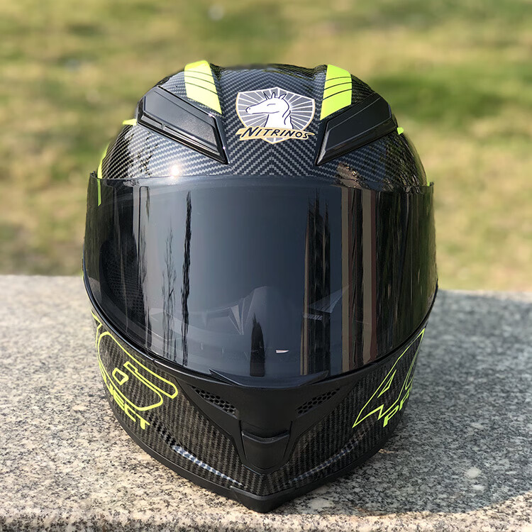 女士头盔大号宽摩托车个性酷夏防炫男机车赛车盔法老王加长大尾翼46号