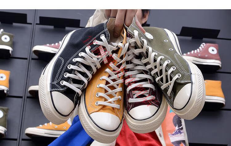 【商场同款】新匡威力联名经典款1970s帆布鞋男高邦韩版网红潮流低邦