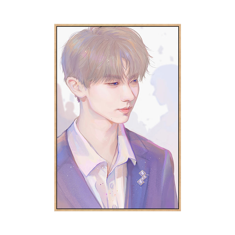 tnt时代少年团diy数字油画宋亚轩马嘉祺手绘画手工填色油彩画 a4 20*