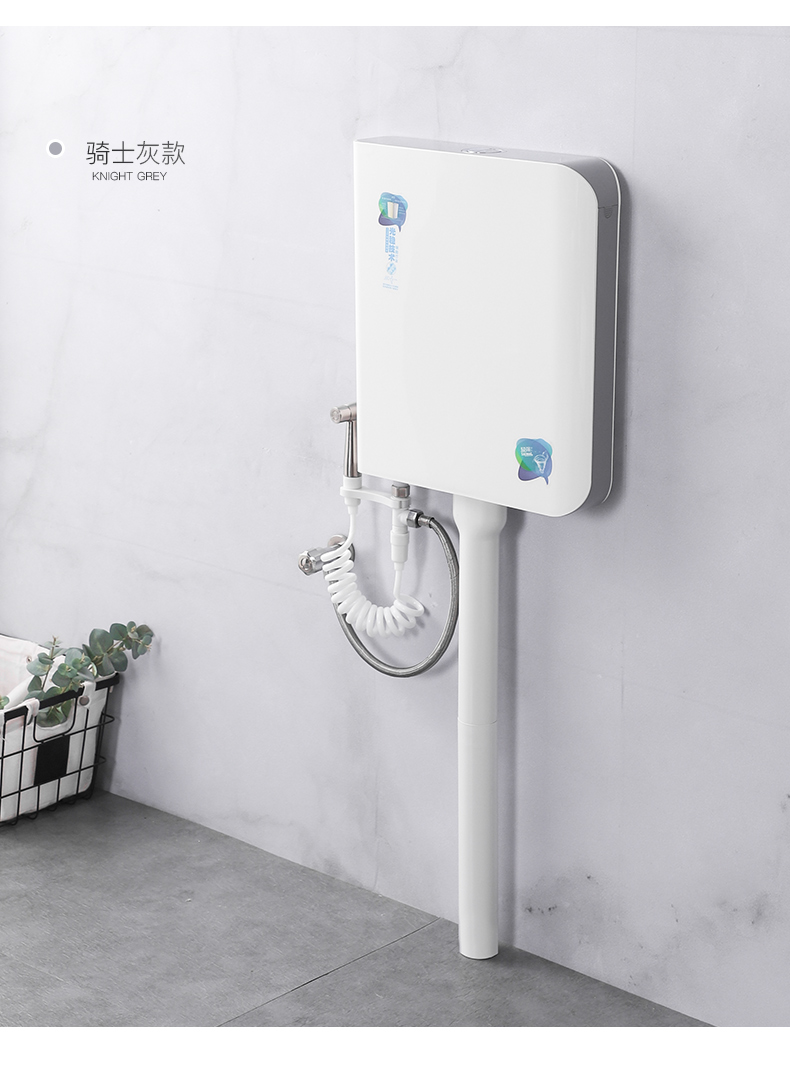 时尚超薄水箱家用卫生间冲水箱节能蹲便器蹲坑蹲厕厕所冲水器a款水箱