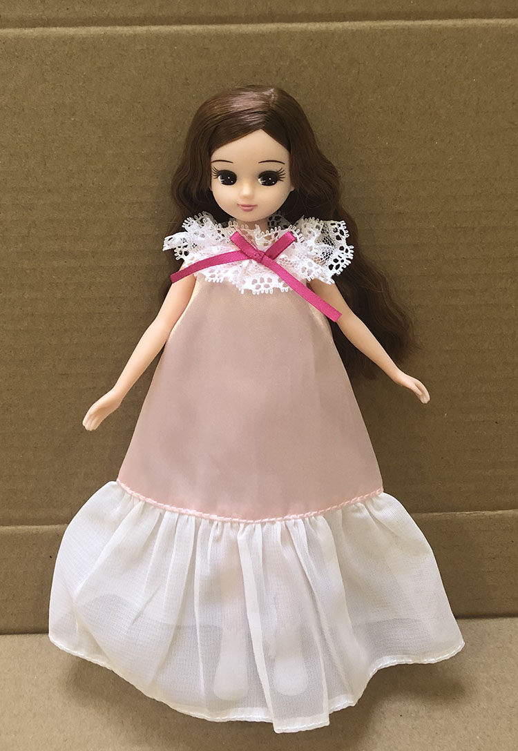 licca丽佳小布娃娃衣服裙子可儿娃娃小礼裙连衣裙休闲时装清乳白色