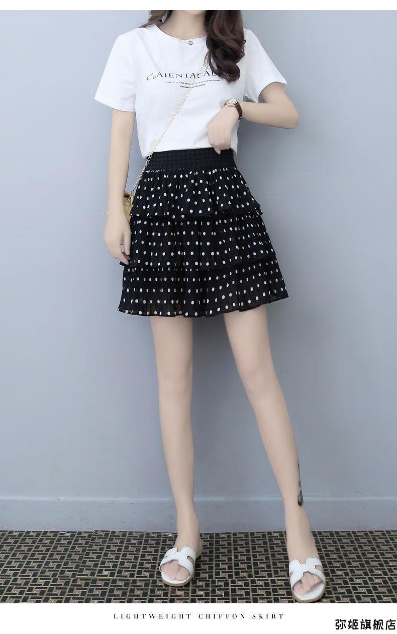 超短裙性感齐小短裙a字裙白色雪纺蛋糕裙半身裙小个子a字高腰百褶短裙