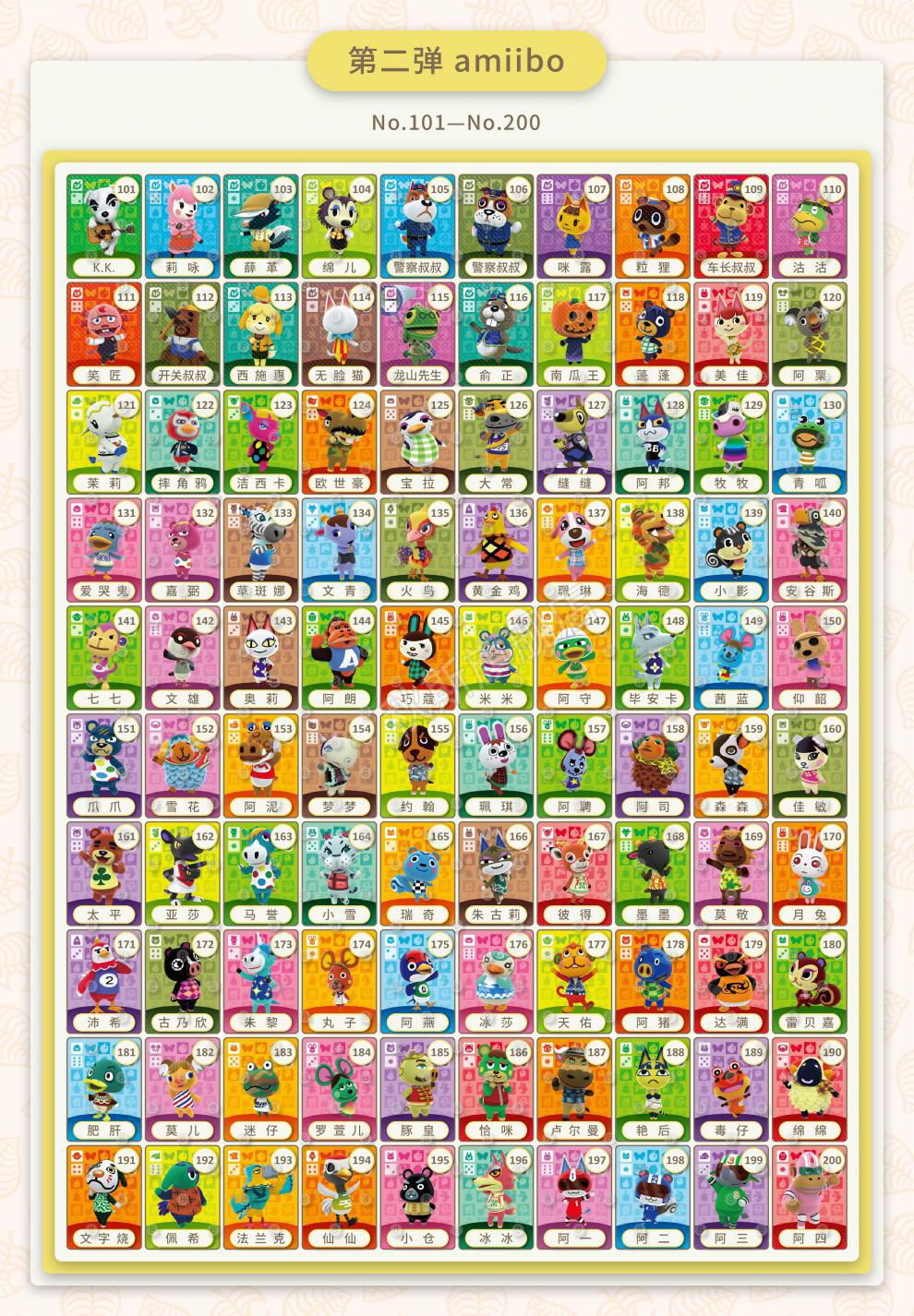 编号:10035146259282商品名称:【特价捡漏】集合啦动物森友会amiibo卡
