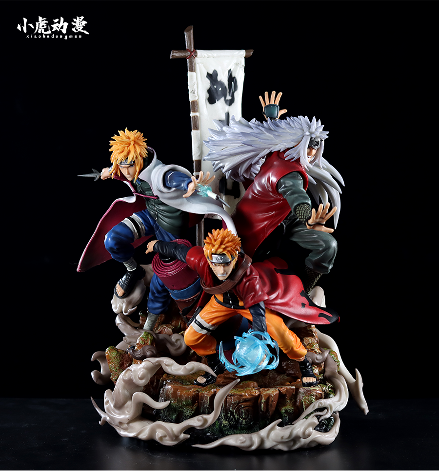 火影忍者手办羁绊宿命鸣人波风水门自来也三人组cw巨浪动漫模型生日