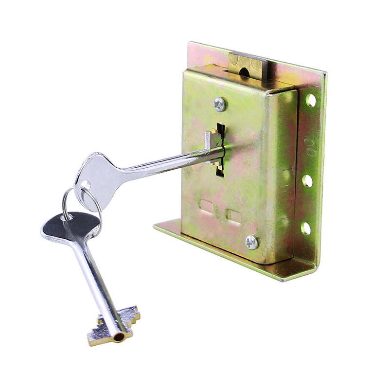 锁匠练功锁金库门锁全铜双控双联旗杆钥匙锁金融叶片锁具204a