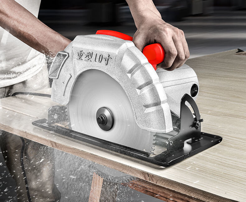 7寸9寸10寸电圆锯手提锯木工电锯家用切割机多功能台锯倒装圆盘锯梦鲲