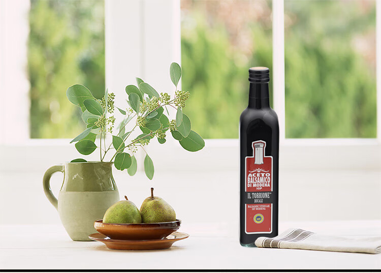 意大利摩德纳黑醋 特朗尼黑醋 拌沙拉蔬菜 黑醋汁 500ml【图片 价格