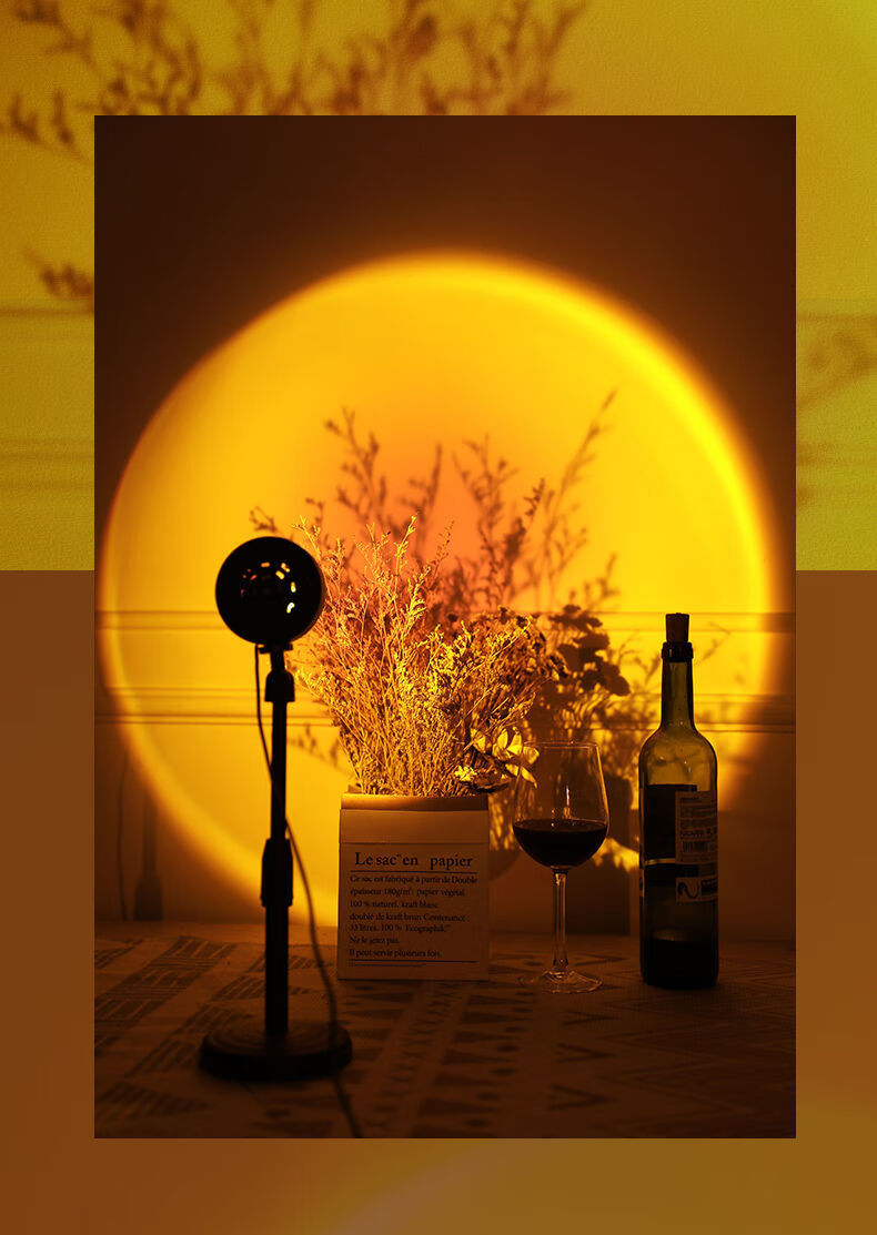 日落灯网红拍照氛围灯夕阳灯ins投影灯落地卧室迷你灯变色落日灯台式