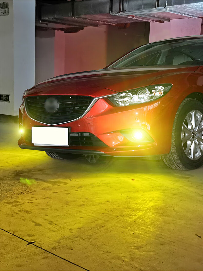 适用14-15款马自达阿特兹前雾灯led黄金光灯泡雾灯阿特兹专用改装 常