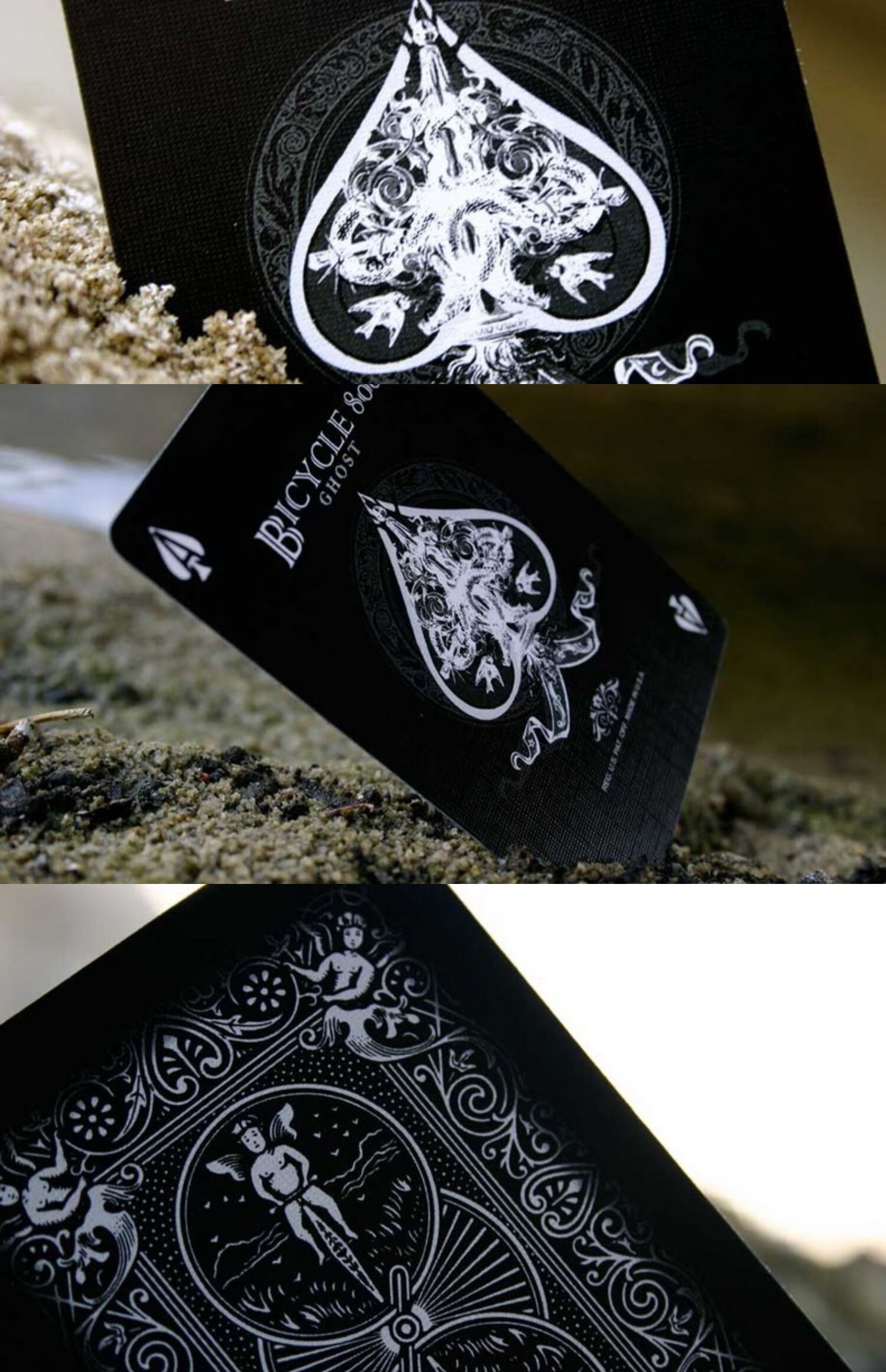 黑幽灵白幽灵单车扑克牌进口收藏花切ellusionist 黑幽灵单车牌 幽灵