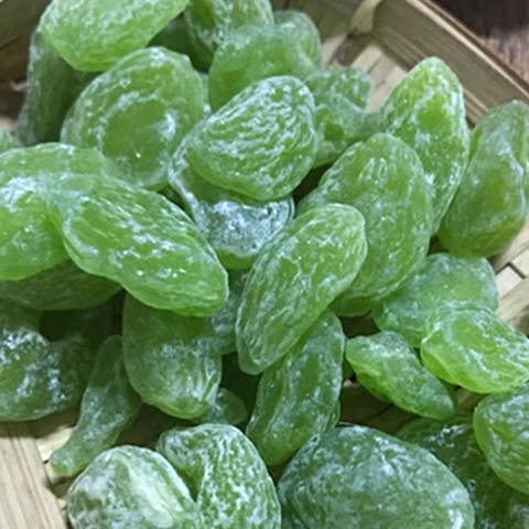 绿瓜子梅 翡翠梅 酸甜无核桃肉 桃肉粒 贵妃梅蜜饯果脯果干 5斤 500g*