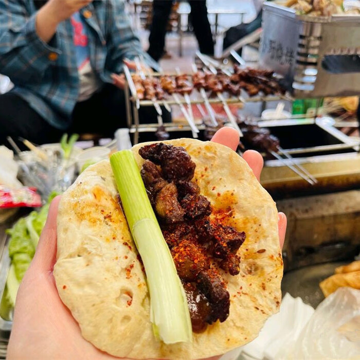 淄博烧烤卷饼网红特色山东烧烤小饼专用薄饼单饼原味手卷饼白皮饼