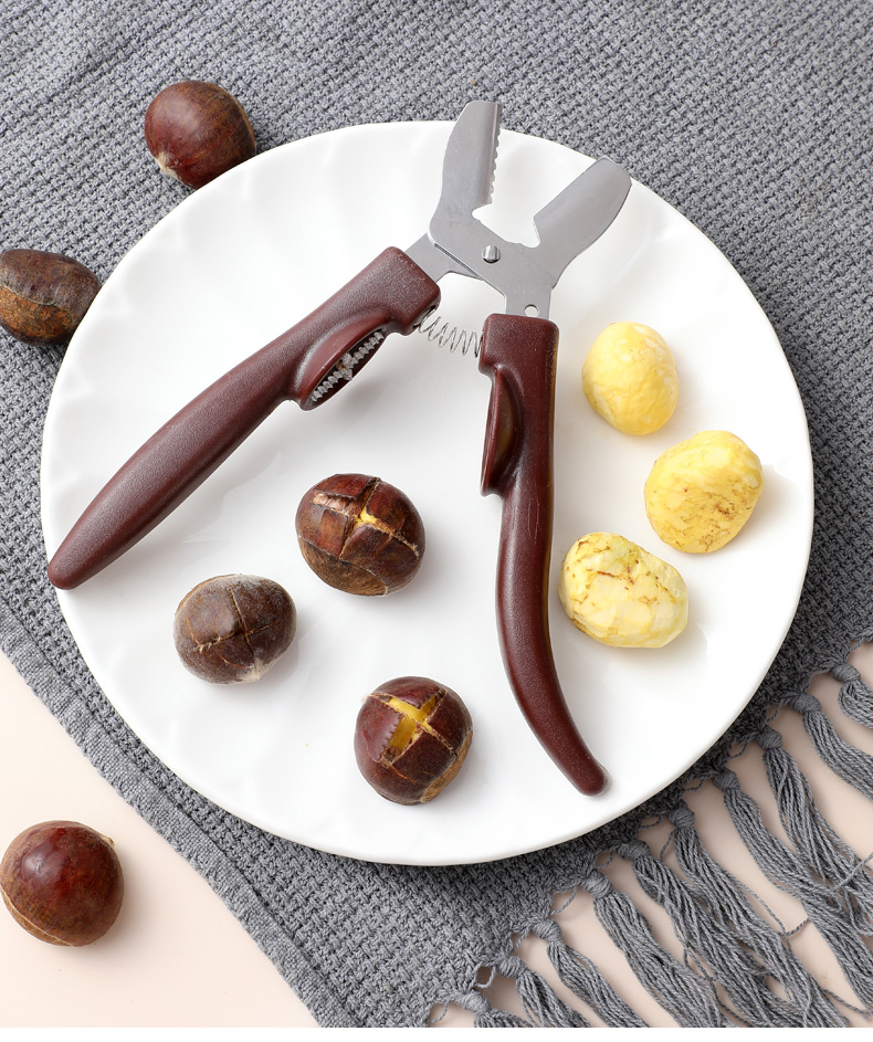 剥板栗神器开口器去壳皮栗子生板栗夹子开口机工具坚果多功能钳子zdcj