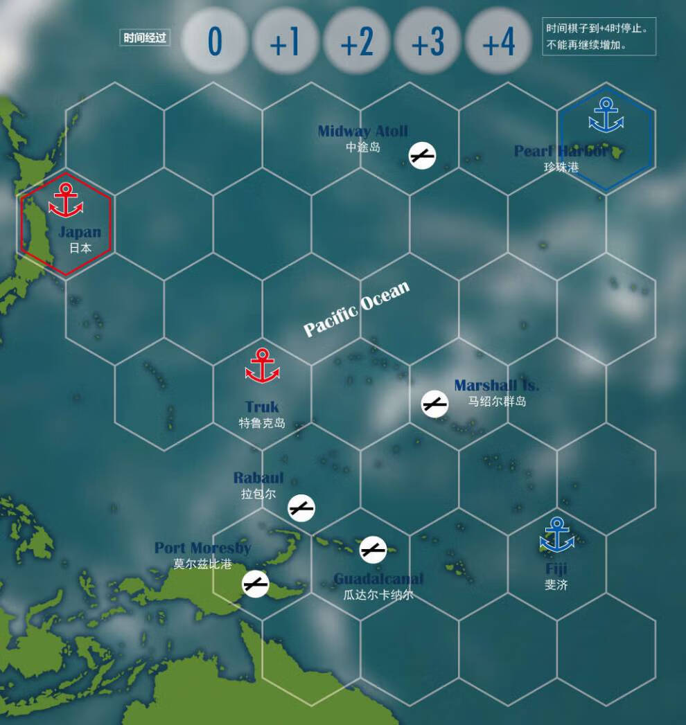 太平洋战争 航母决战1942 明信片 桌游 战棋 兵棋推演 a4明信片版 a4