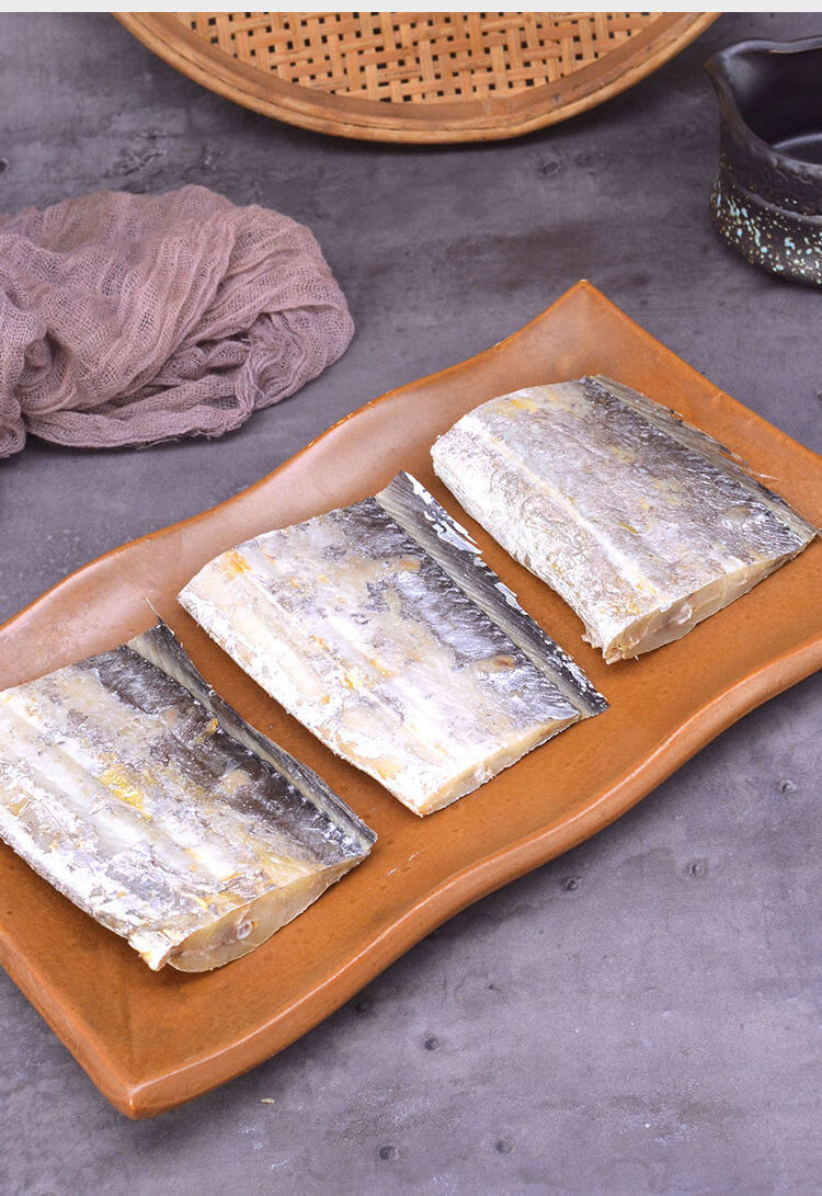 咸鱼干海鱼干深海带鱼纯中段大带鱼干刀鱼段广东特产500g海鲜干货无