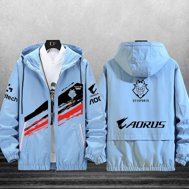 csgo连帽夹克g2战队队服新款niko同款联盟游戏rekkles男学生外套白色m