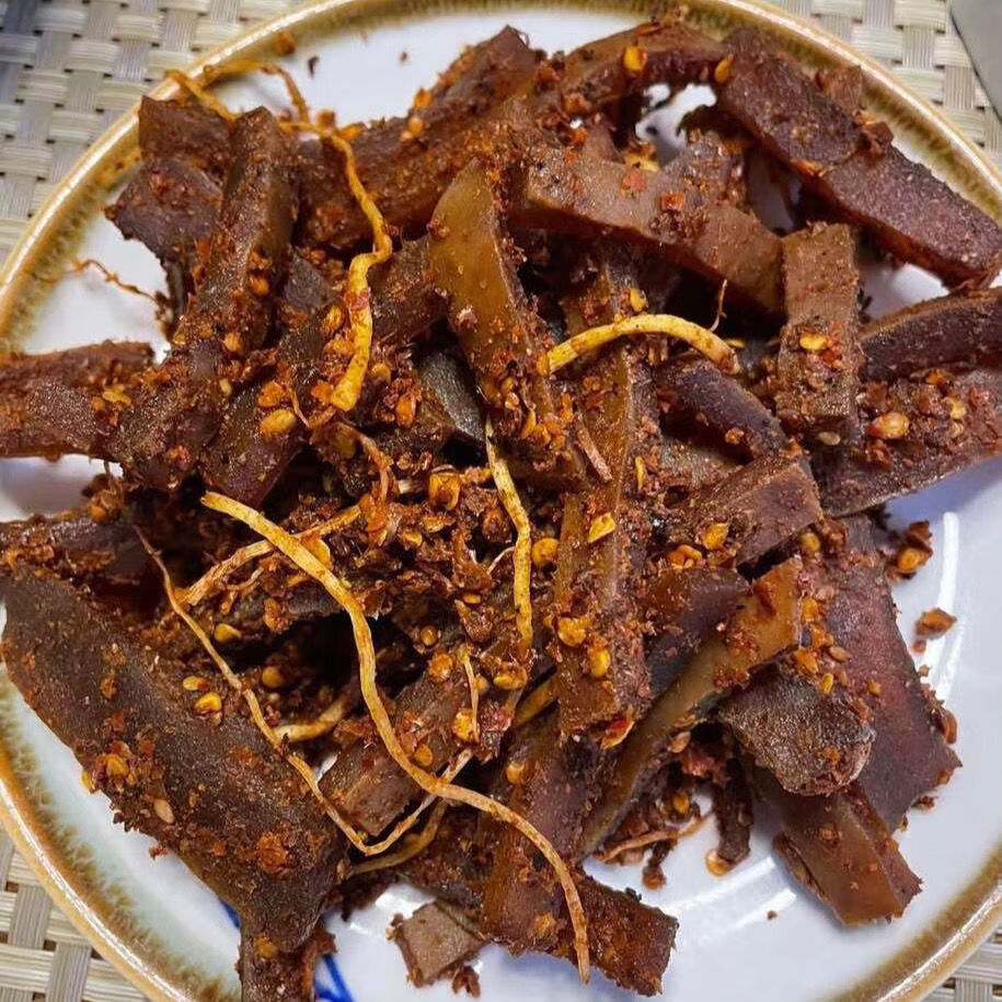 佤味变态辣牛皮菜根佤族自制麻辣牛皮苤菜根木姜子爽口下饭菜 250克