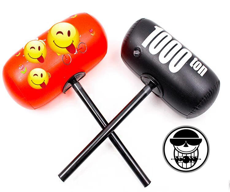 卡通大号充气锤子玩具儿童节日子互动千吨锤惩罚道具大号卡通充气锤