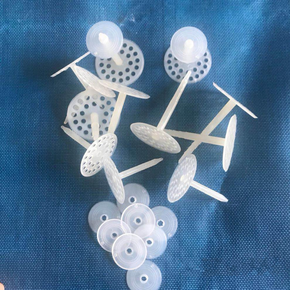 玻璃棉胶钉保温钉塑料胶钉岩棉空调风管防火包裹专用钉铝制钉4公分长