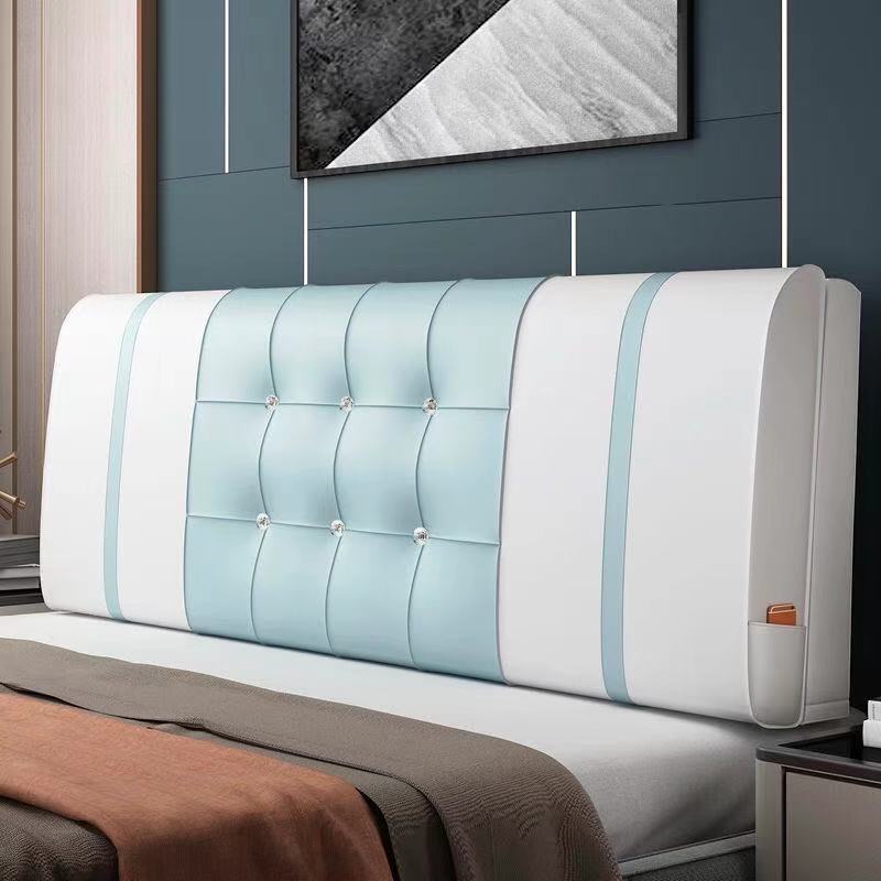 欧兰缔软包床头靠垫大靠背双人床卧室榻榻米软包床头靠垫枕头皮革可