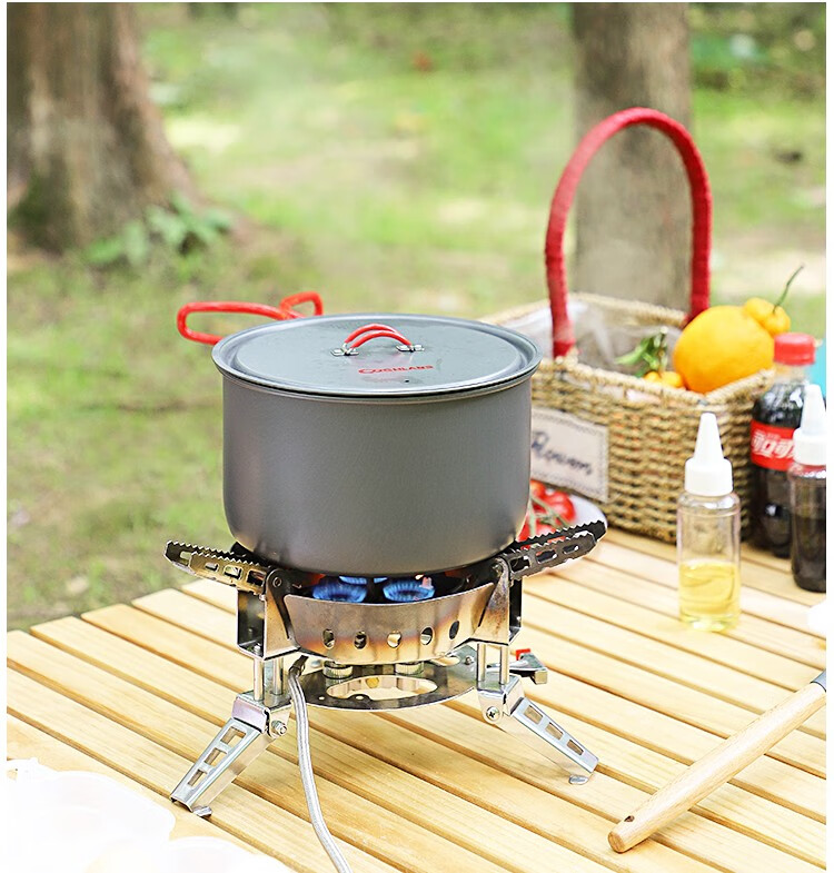 bulin 步林户外炉具防风便携式燃气炉野外煤气炉头车载做饭b17猛火