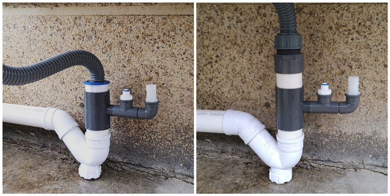 厨房洗碗机净水器小厨宝过滤器下水道50pvc排水管多功能三通四通支持