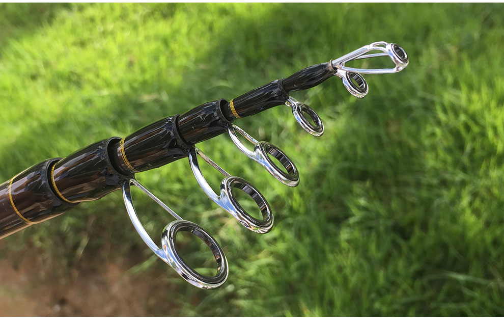 阿布烈焰伸缩路亚竿mh调超硬收缩路亚竿碳素实心便携直柄鱼竿官方旗舰