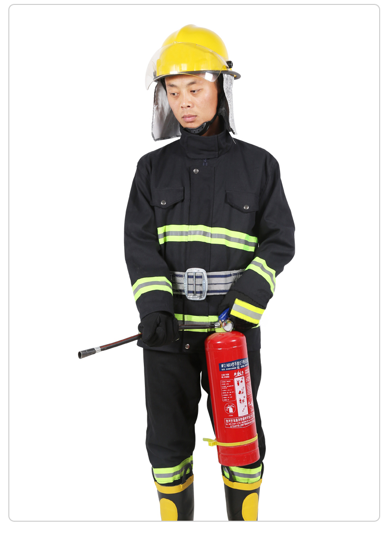 准航02款消防作训服火灾救援防护消防器材安全演练训练服战斗服微型