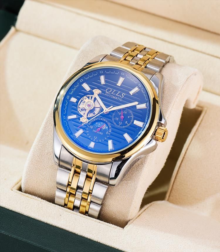 同款瑞士名表qlls/奇洛时正品男士机械表全自动腕表镂空防水镂空初拥