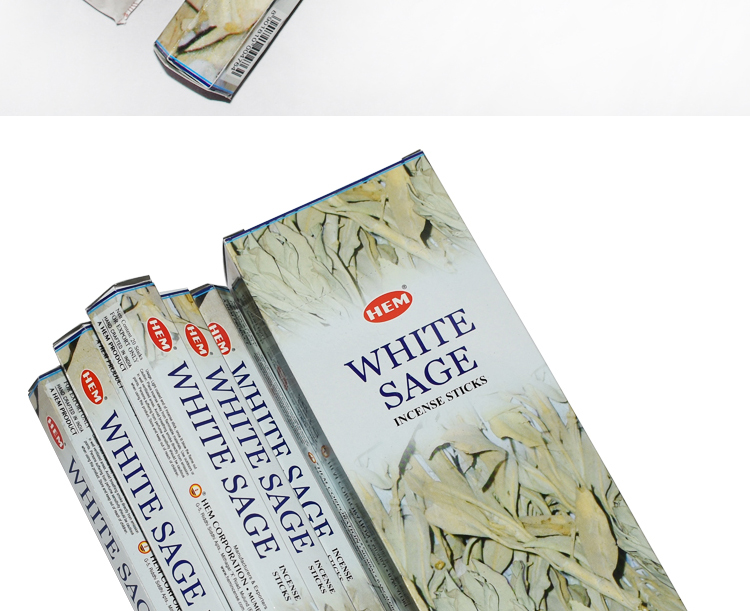 白鼠尾草线香hem印度香whitesage白鼠尾草线香室内香净化空气空间薰